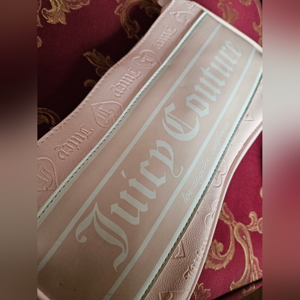 Juicy Couture y2k vintage Pale Pink and White Shoulder Bag - Picture 5 of 14